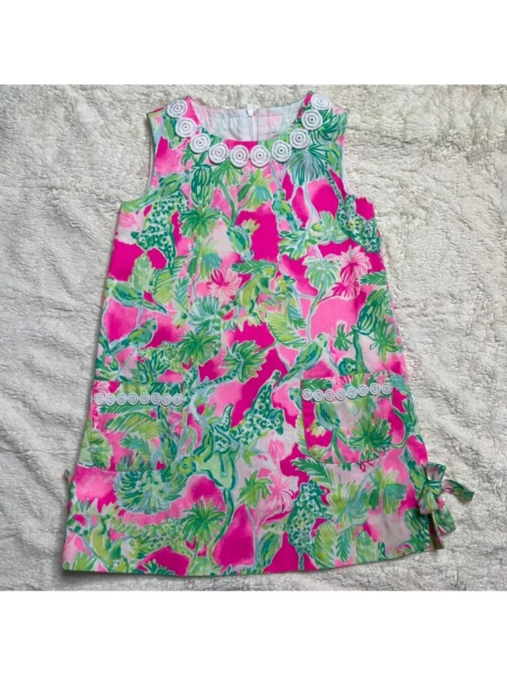 Lilly Pulitzer Girls Size 4 Little Lilly Shift Dress Razzle Berry Catty Shack